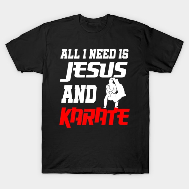 Karate Martial Arts Jesus Christ T-Shirt by Makayla Sketch